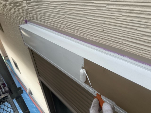シャッターBOX・下塗り