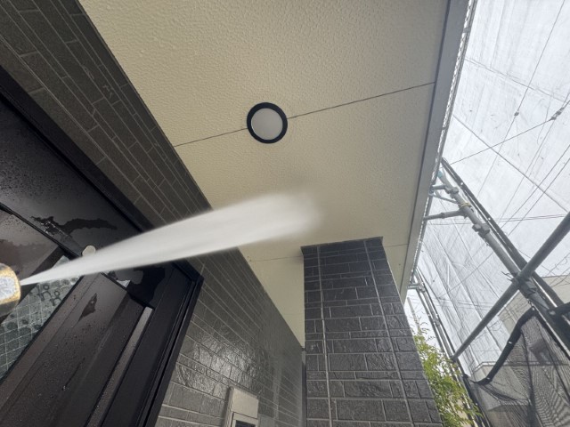 軒天井・高圧洗浄