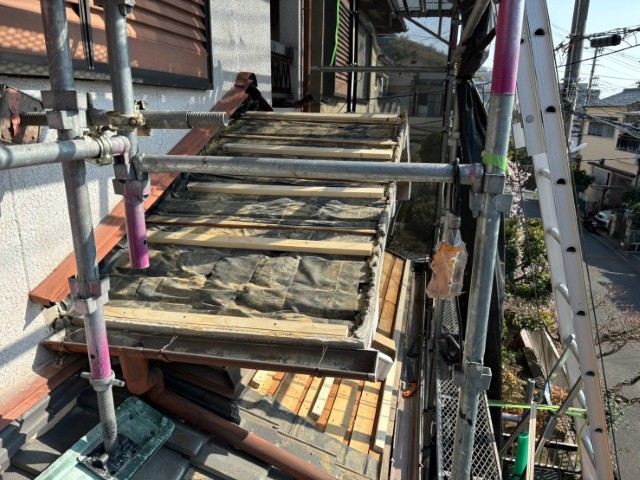 瓦下屋・下地調整