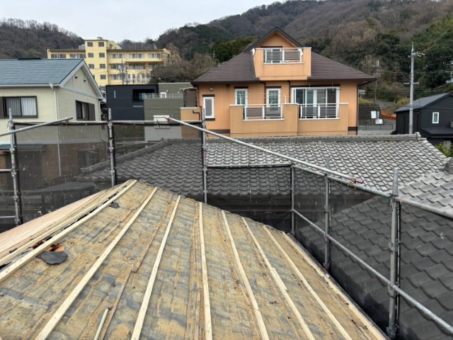 瓦屋根・下地調整