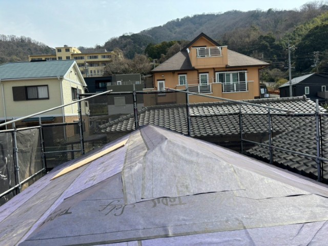 瓦屋根・ルーフィング貼り