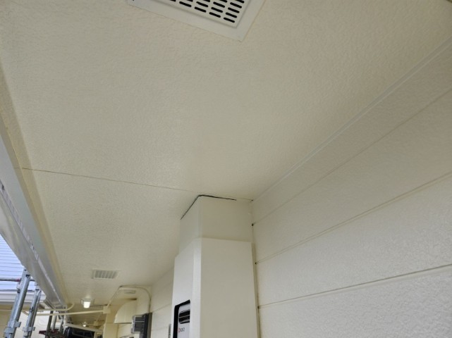 通路側軒天井・完了