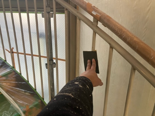 室内階段手摺・ケレン