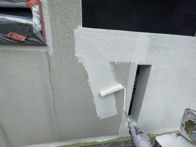 塀・下塗り１回目