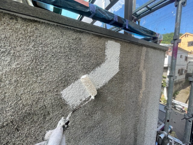 手摺壁・クラックフィルム熱押さえ