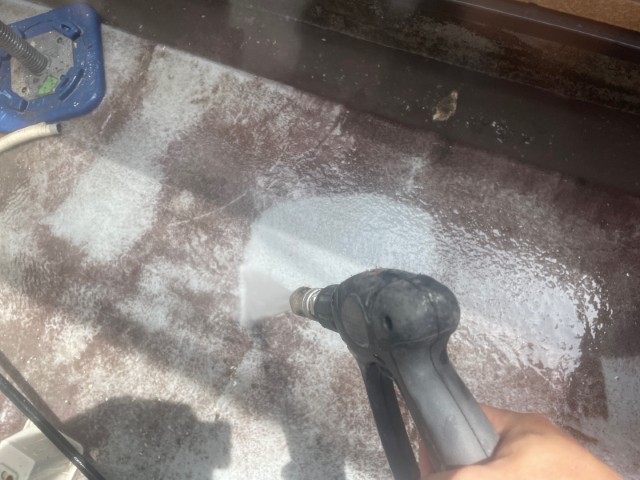 ベランダ土間・高圧洗浄