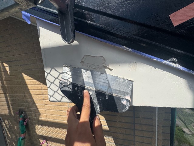 破風板・下地処理