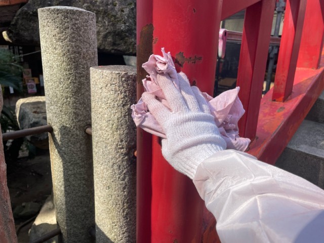 手摺・清掃