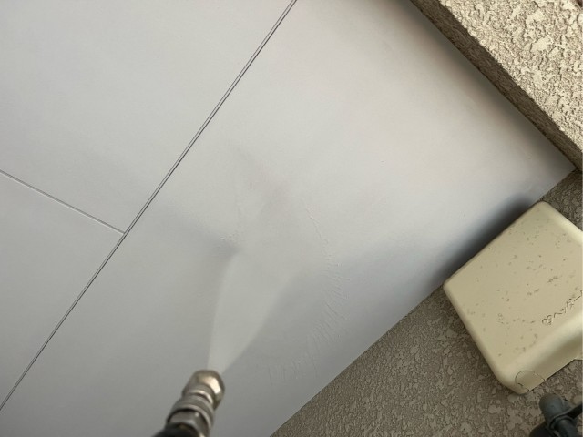 軒天井・高圧洗浄