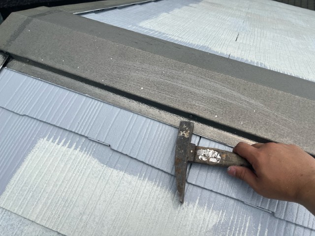 胸板金・釘頭打ち