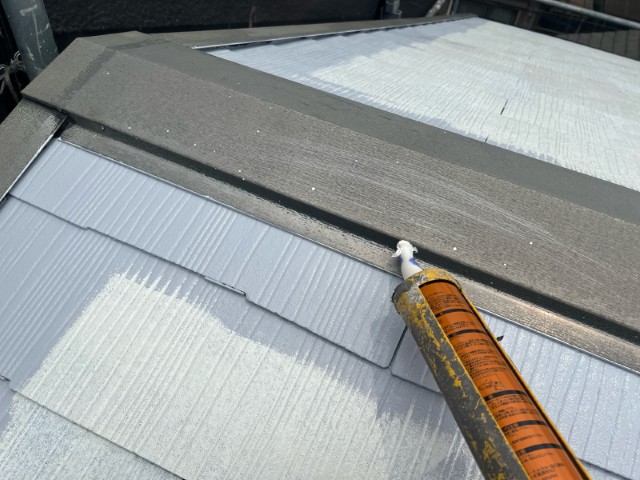 胸板金・釘頭コーキング