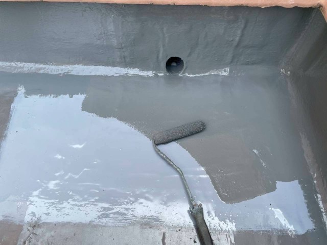 12階塔屋土間・トップコート