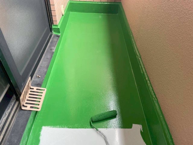 11階サービスバルコニー・土間トップコート