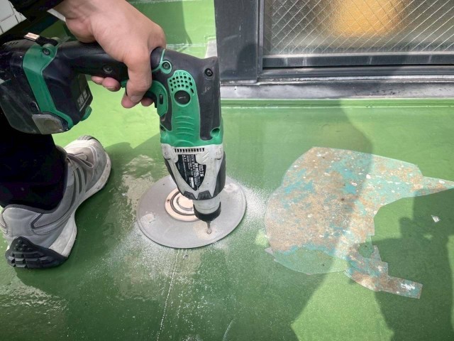 11階ベランダ-・脱基盤取付