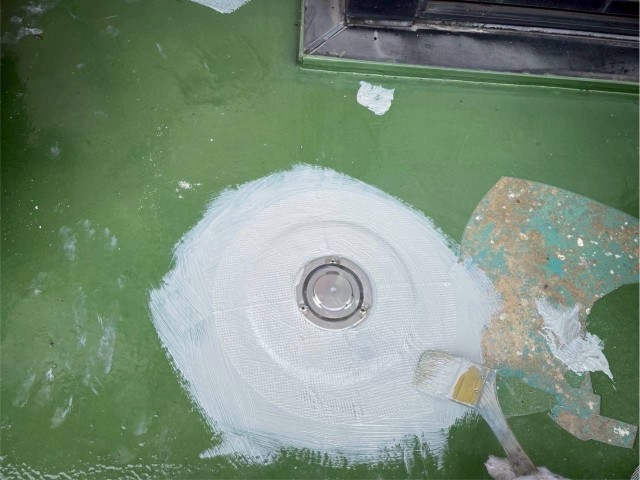 11階ベランダ-・脱基盤取付・完了