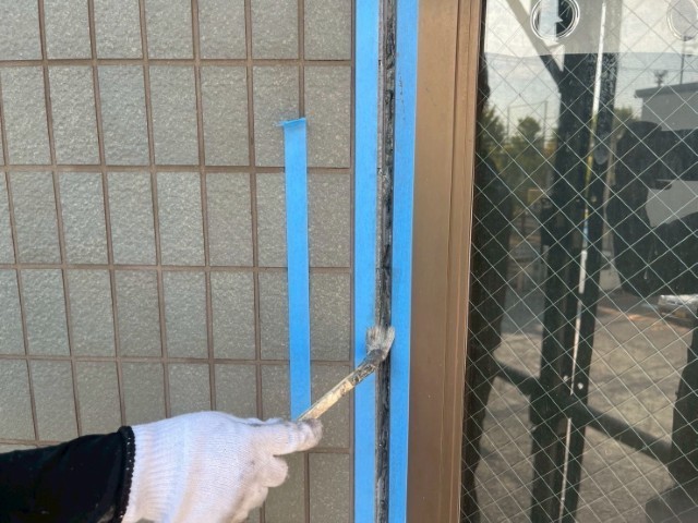 冊子目地・プライマー散布