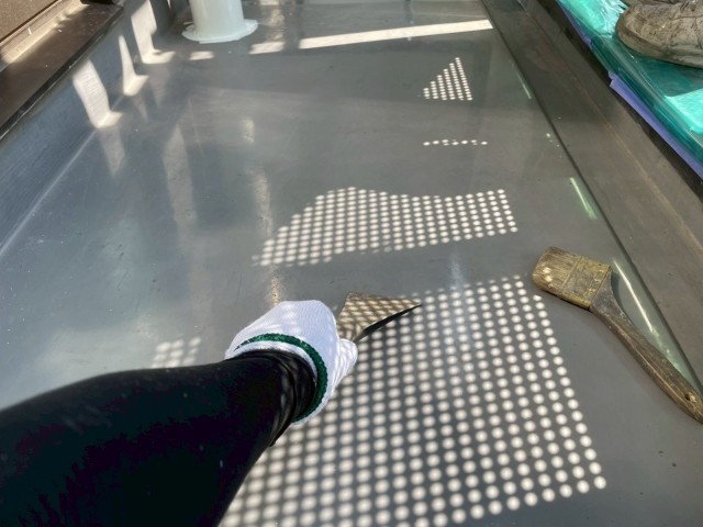 ベランダ土間・ケレン