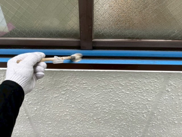 冊子目地・プライマー散布